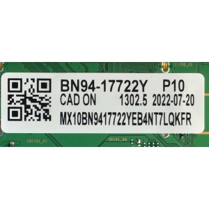 MAIN PARA SMART TV SAMSUNG 4K / NUMERO DE PARTE BN94-17722Y / BN41-03014D / BN9417722Y / 17722Y / BN97-19640A / PANEL CY-TB075RMHV3H / DISPLAY ST7461D04-3 VER.2.1 / MODELO QN75QN90BAFXZA CC02